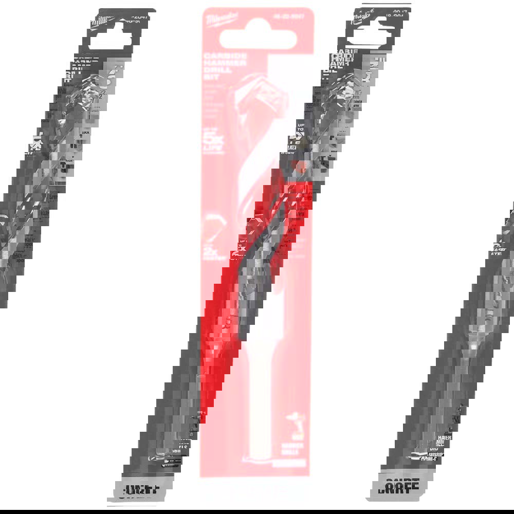 Rotary Drill/Hammer Drill Bits; Drill Bit Size (Inch): 7/8 ; Shank Type: Three Flat ; Drill Bit Material: Carbide Tipped; High Speed Steel ; Shank Diameter (Inch): 7/8 ; Flute Length (Inch): 4 ; Flute Length (Decimal Inch): 4.0000
